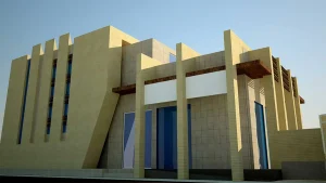 طراحی مرحله اول و دوم بانک تجارت شعبه دانشگاه خلیج فارس